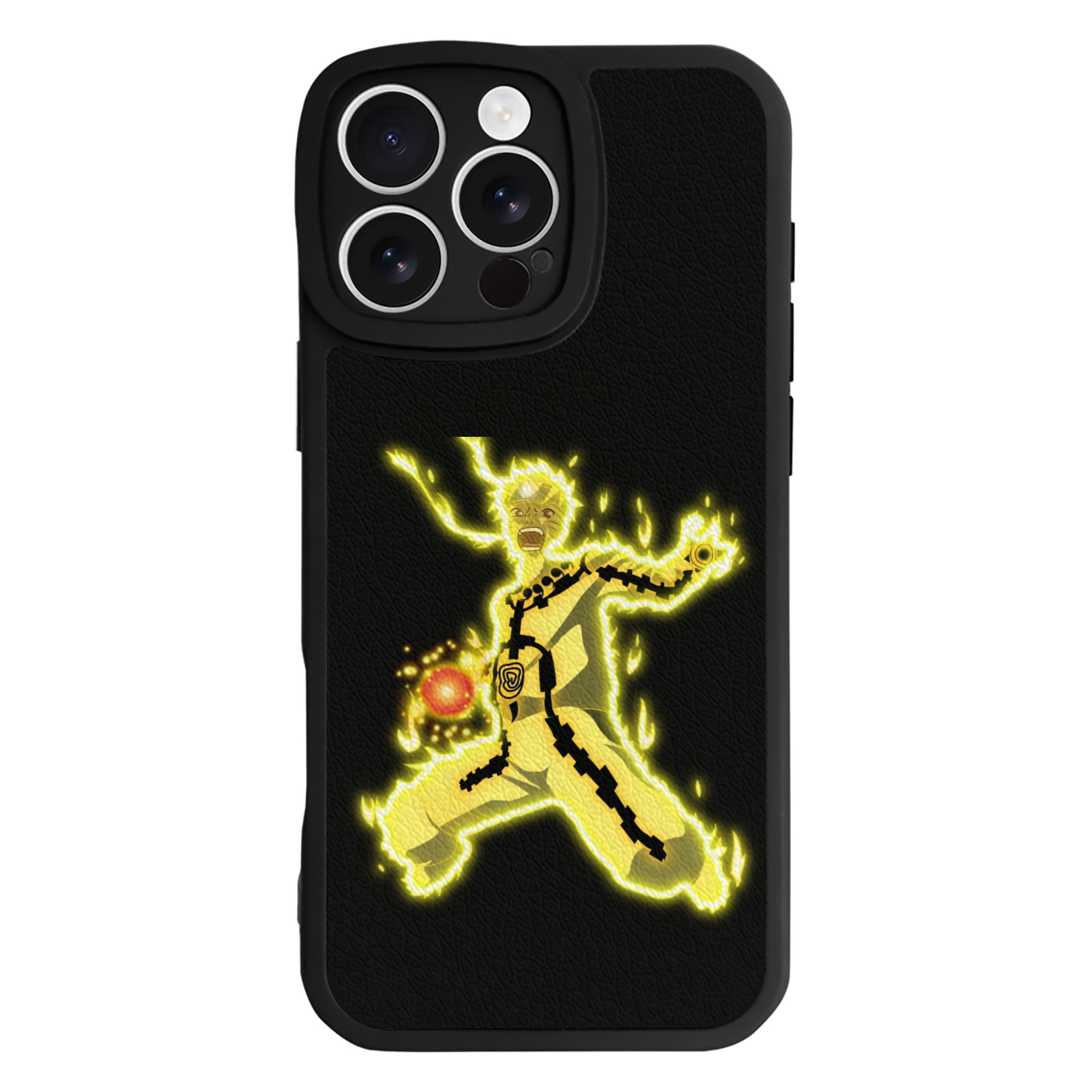 （画像用） NARUTO -ナルト- うずまき ナルト Uzumaki Naruto 【iPhone 16シリーズ対応】シリコンスマホケース（レザー調） 材質：シリコン